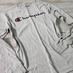 Champion Logo Long Sleeve Tee